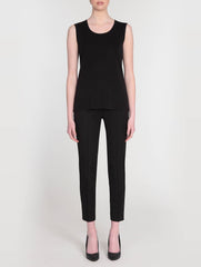 27" Scoop Neck Tank, Black, Plus Size