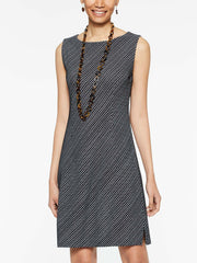 Bias Pattern Dress Color Black/White