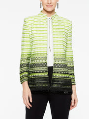 Bead Trim Honeycomb Jacket