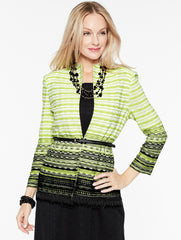 Bead Trim Honeycomb Jacket