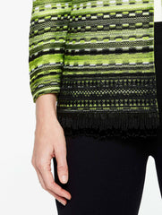 Bead Trim Honeycomb Jacket