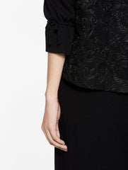 Beaded Rose Jacket Color Black